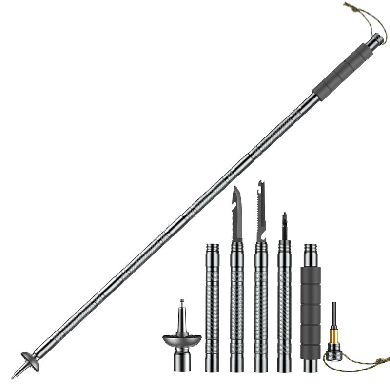 Outdoor Survival Walking Stick Multi-Tool