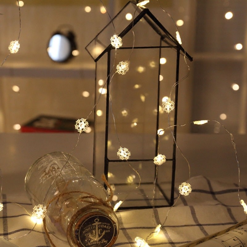 LED Copper Star String Lights Room Decoration