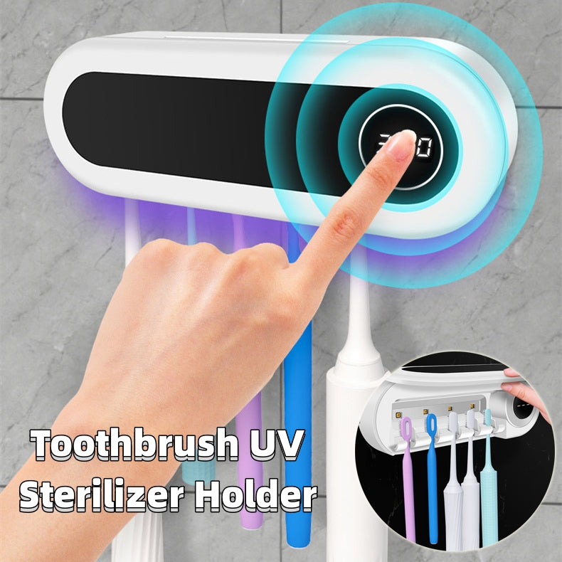 Smart UV Sterilizer Toothbrush Holder Wall Mount