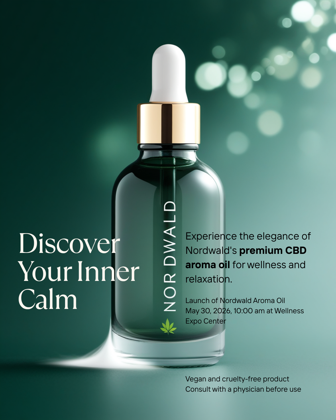 aNordwald Aroma-Öl 5% — 500mg in 10ml MCT-Öl-Basis